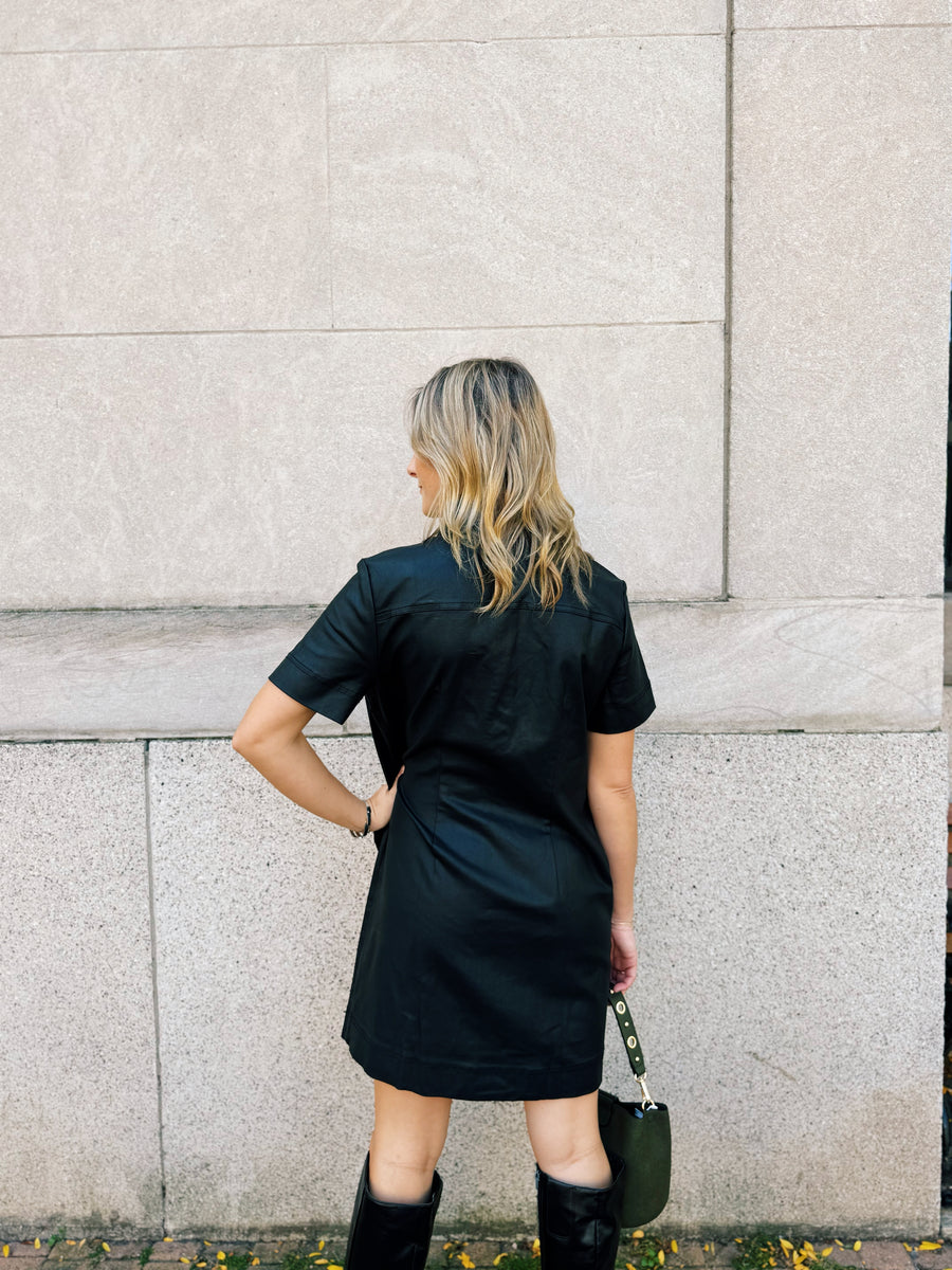 Tatiana Faux Leather Dress