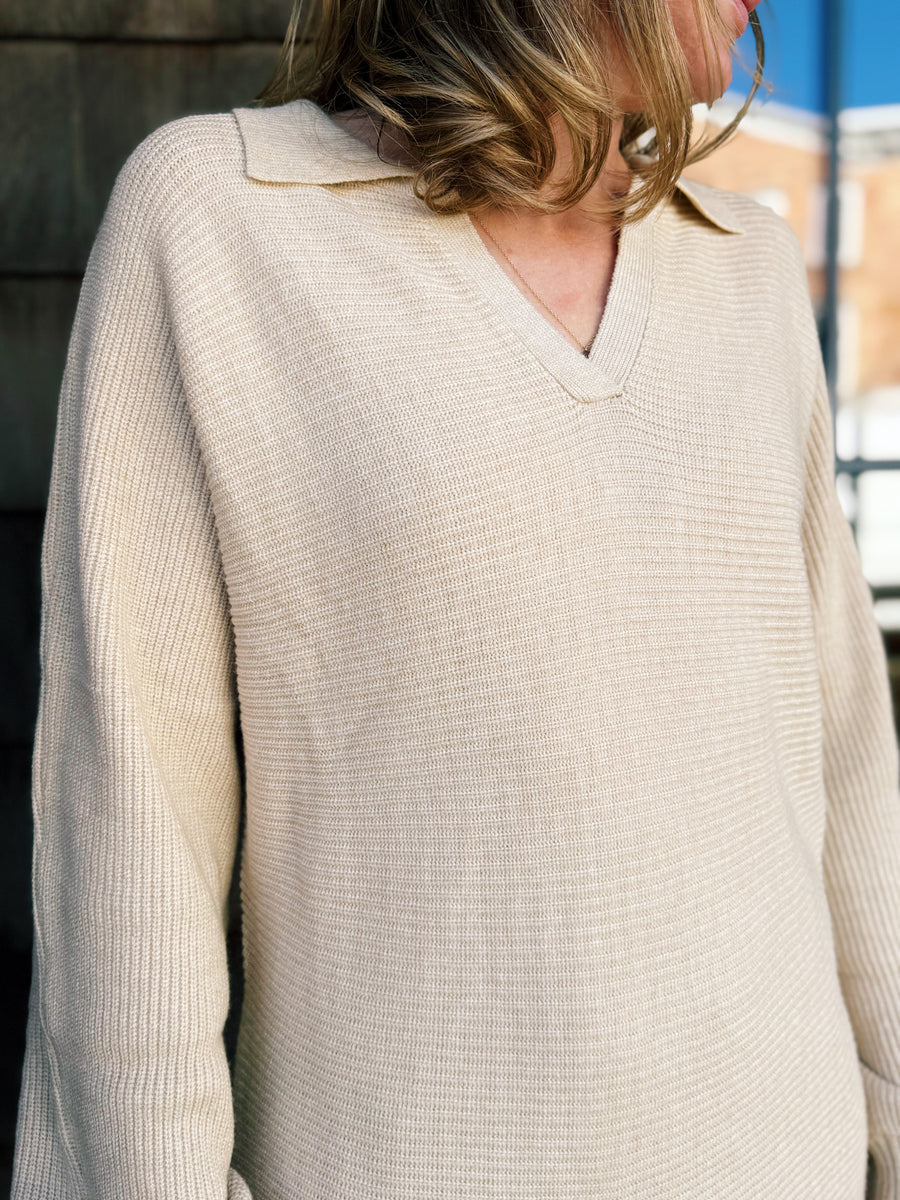 Tatum Collared Sweater Dress