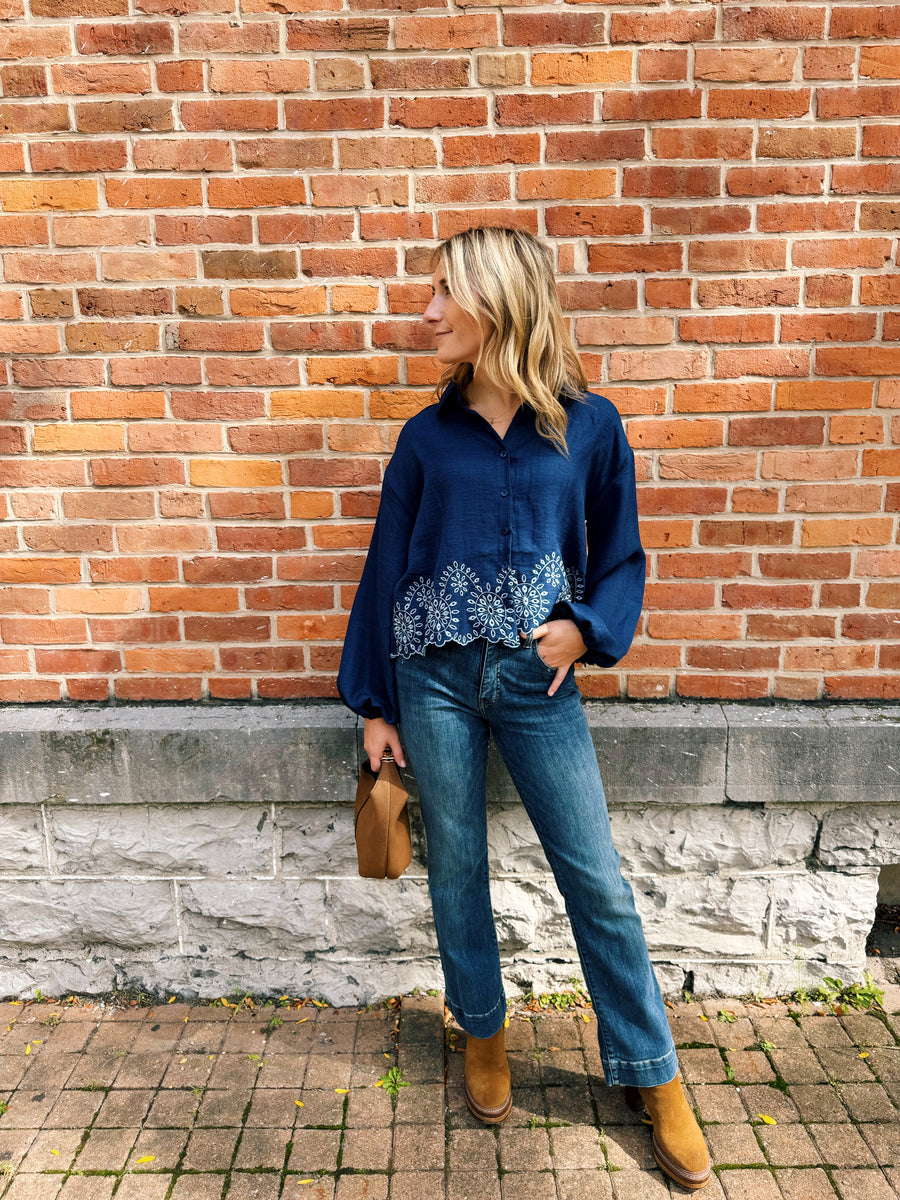 Diedre Denim Top