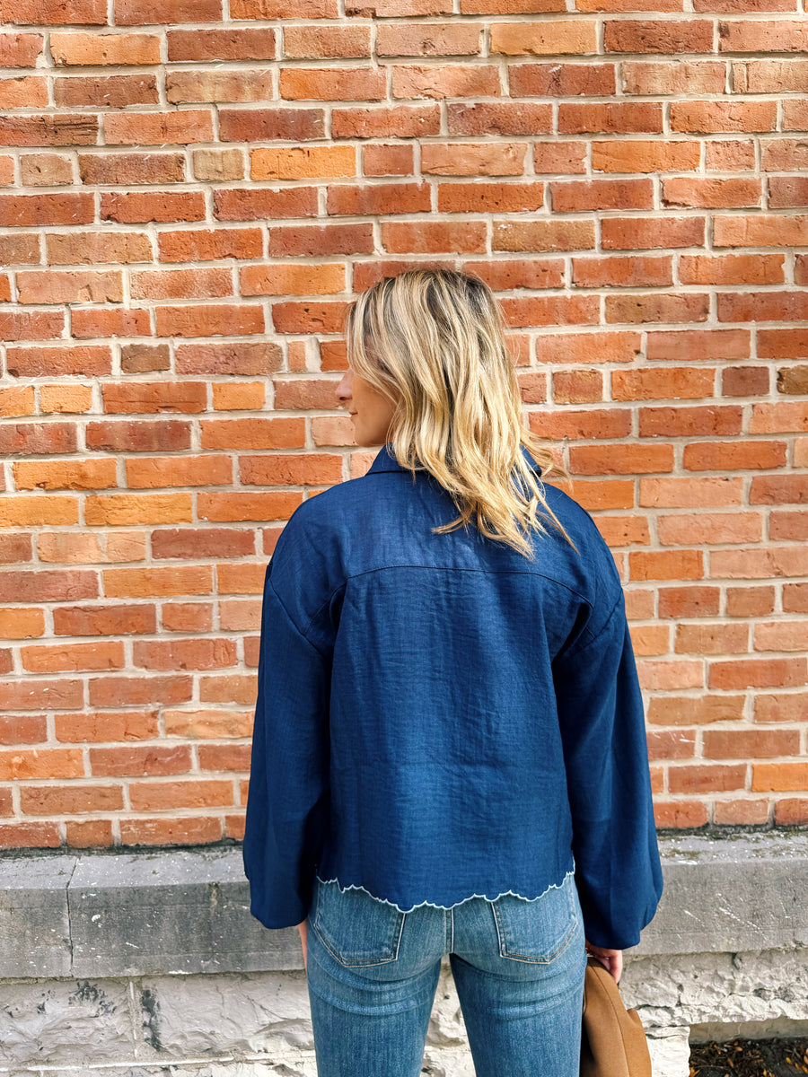 Diedre Denim Top
