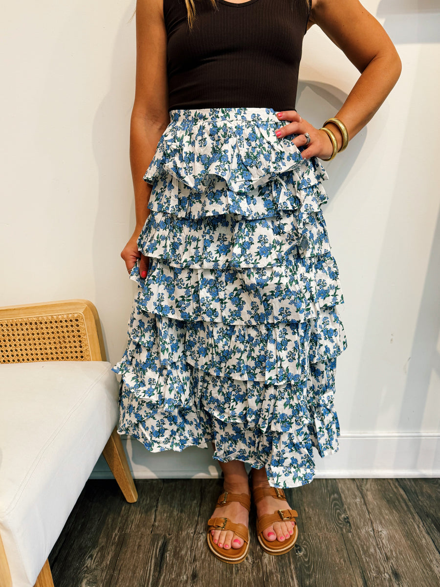 Adora Floral Midi Skirt