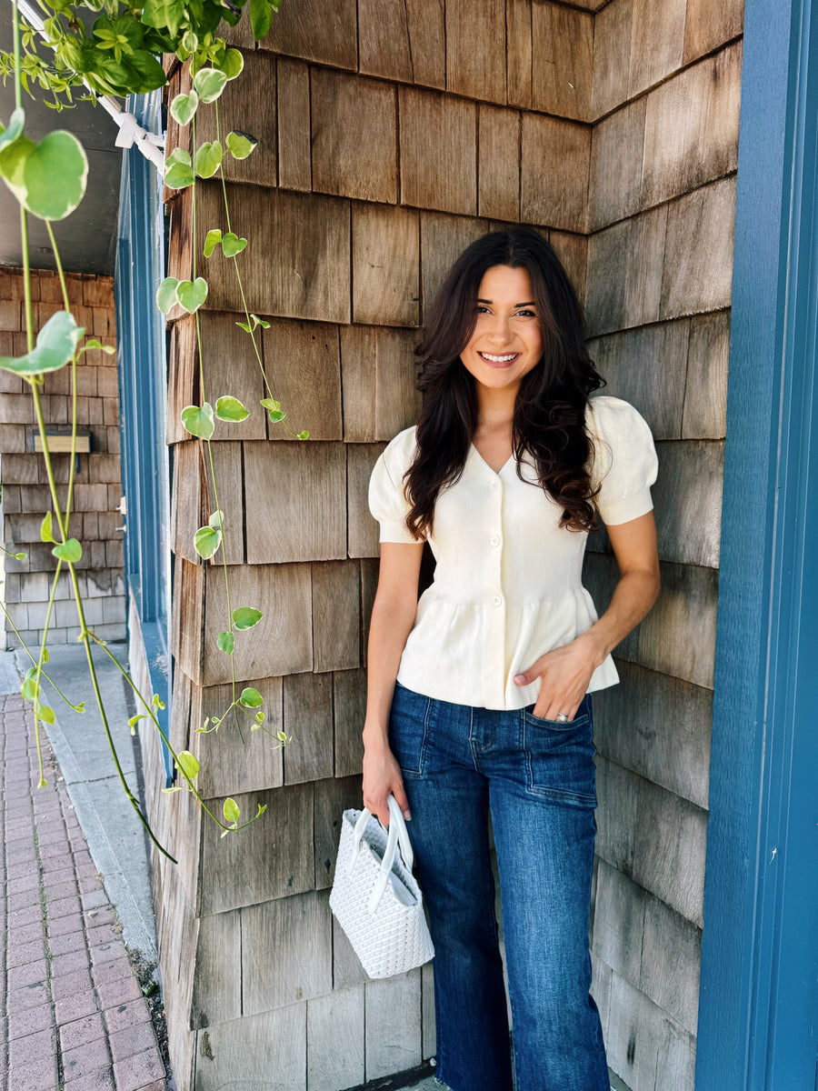 Peplum Rib Top