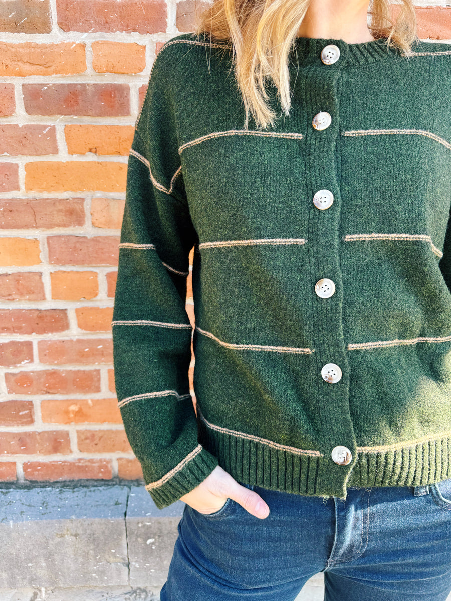 Cozy Striped Cardigan