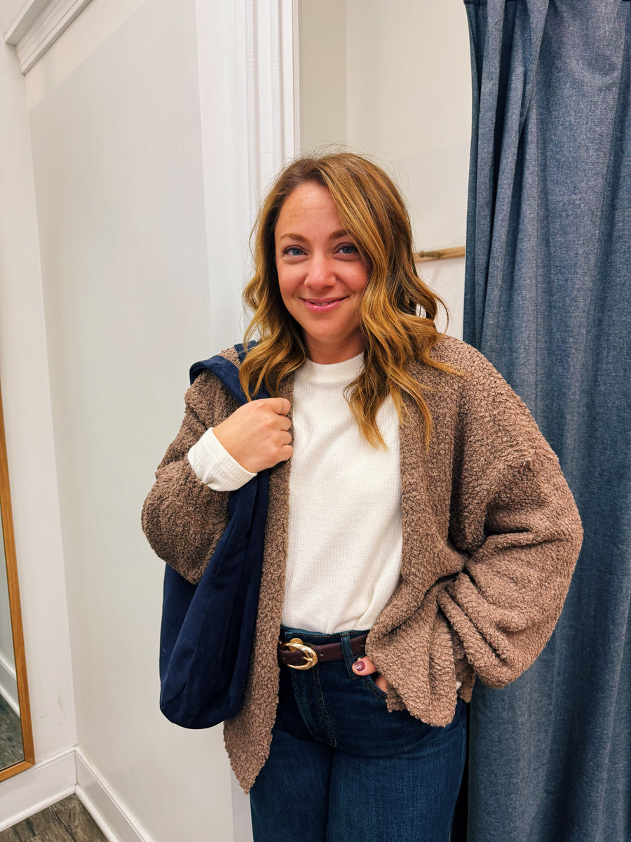 Popcorn Textured Cardigan