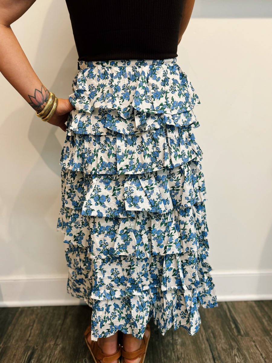 Adora Floral Midi Skirt