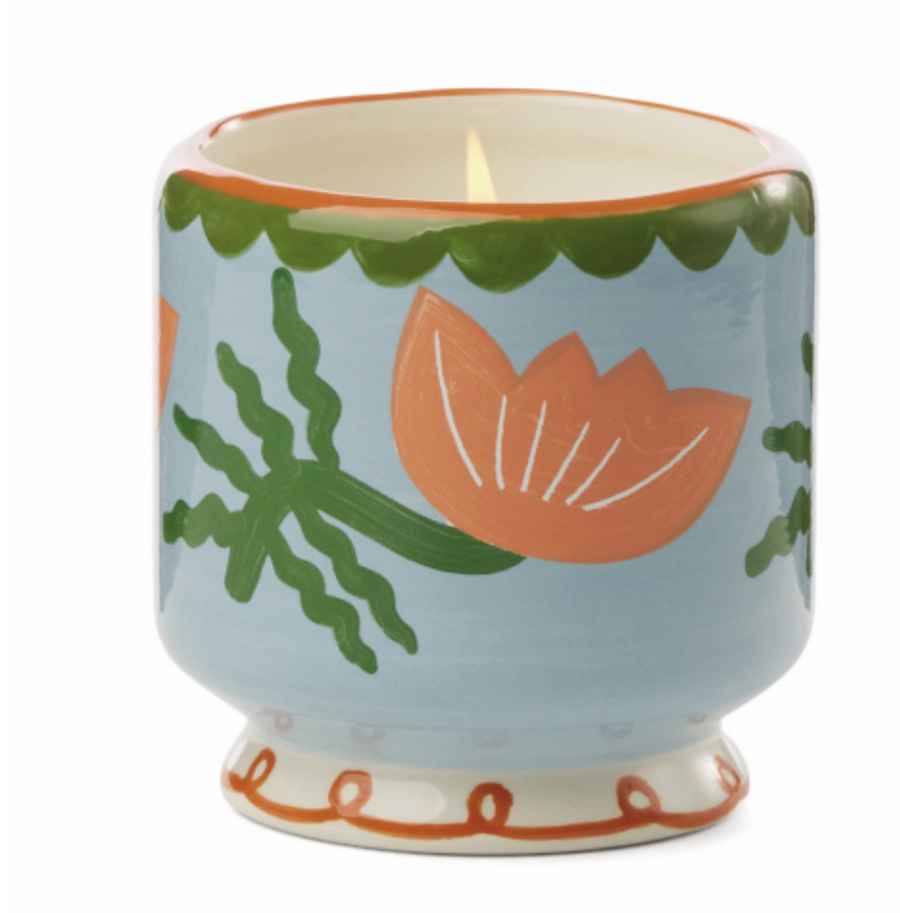 A Dopo Handpainted Ceramic Candle