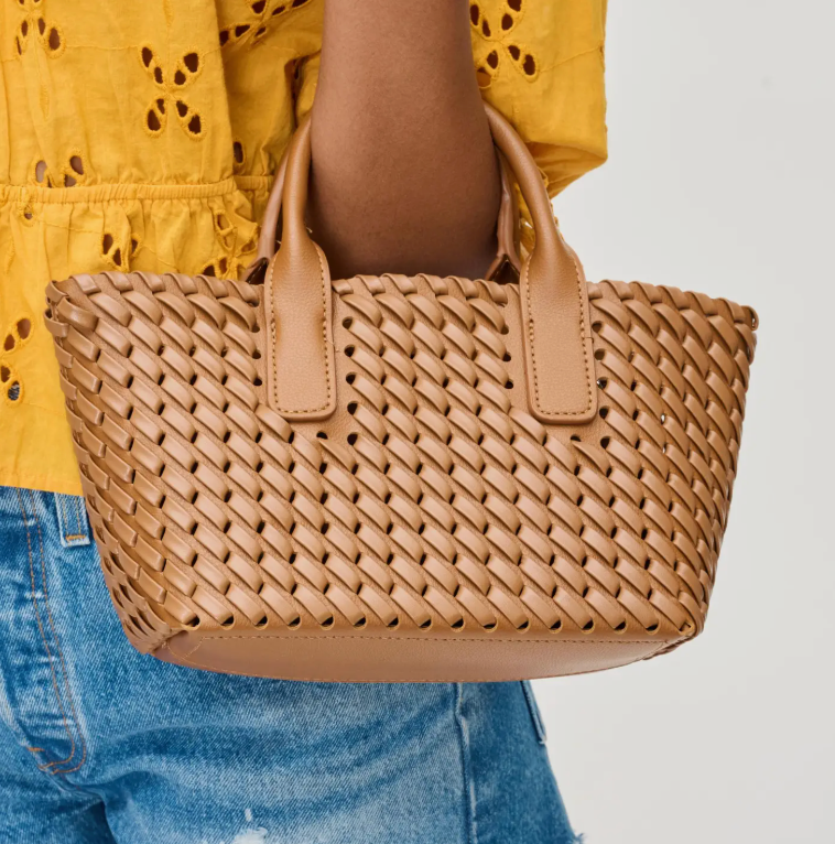 Paisley Woven Crossbody Tote