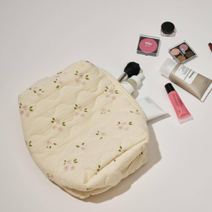 Quilted Keeper Cosmetic Pouch