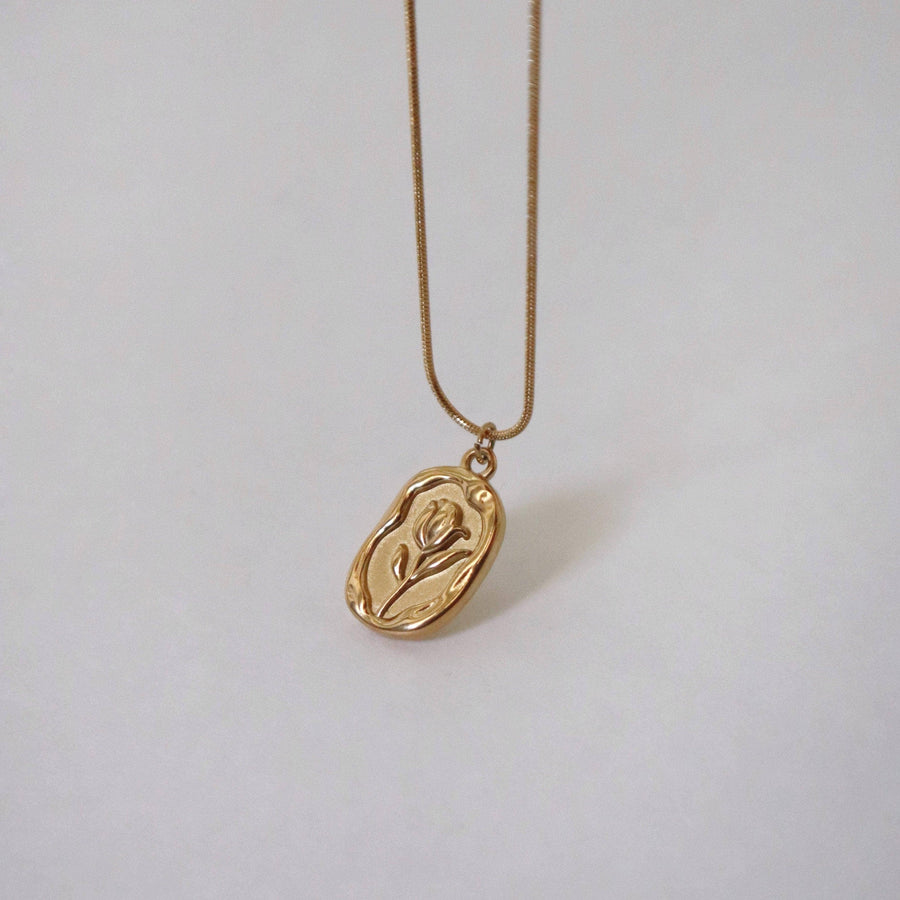 Tulip Necklace | Flower Pendant Necklace