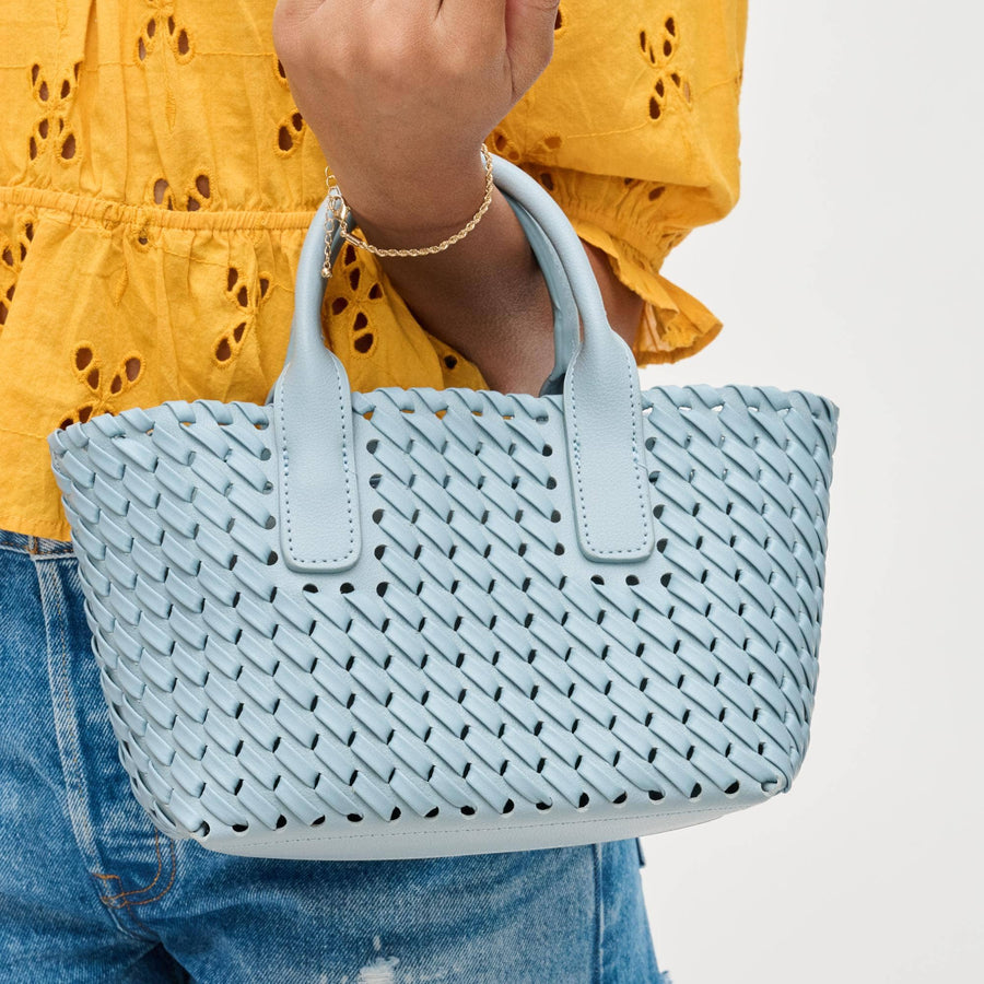Paisley Woven Crossbody Tote