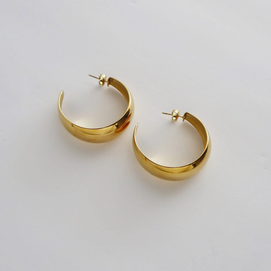 Gabi Hoops | Large Chunky Mirror Hoops
