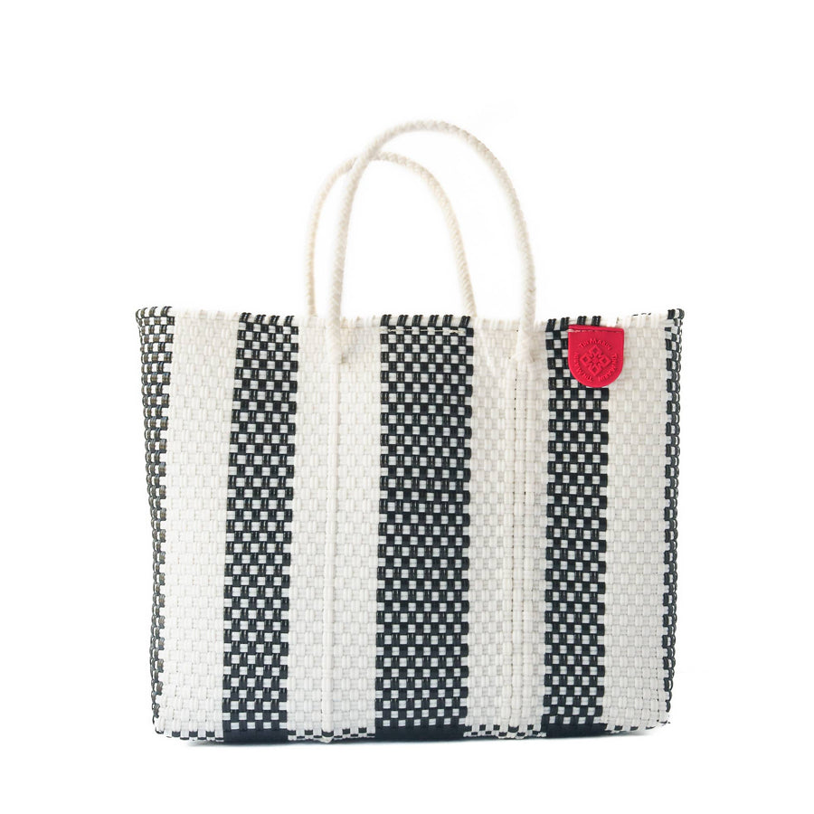 Zebra Medium Woven Tote