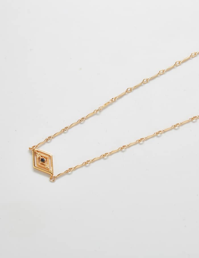 Gold Diamond Medallion Necklace